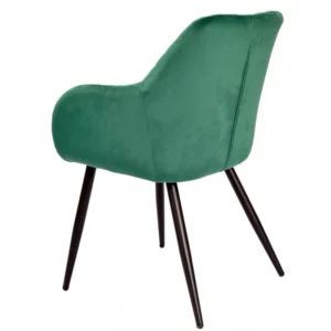 mobiliario-contract-sillon rolando metal tapizado velvet 56 verde oscuro 4 3